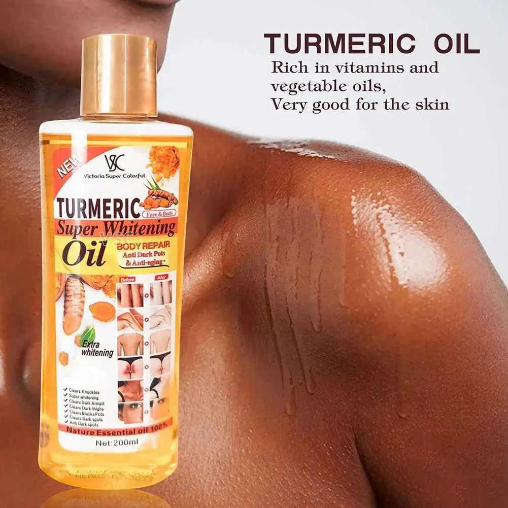 Turmeric Essential Oil Facial Body Massage Oil Moisturizing Diffuser Aromatherapy Brightening Smoothing Body Face Skin Care 200M