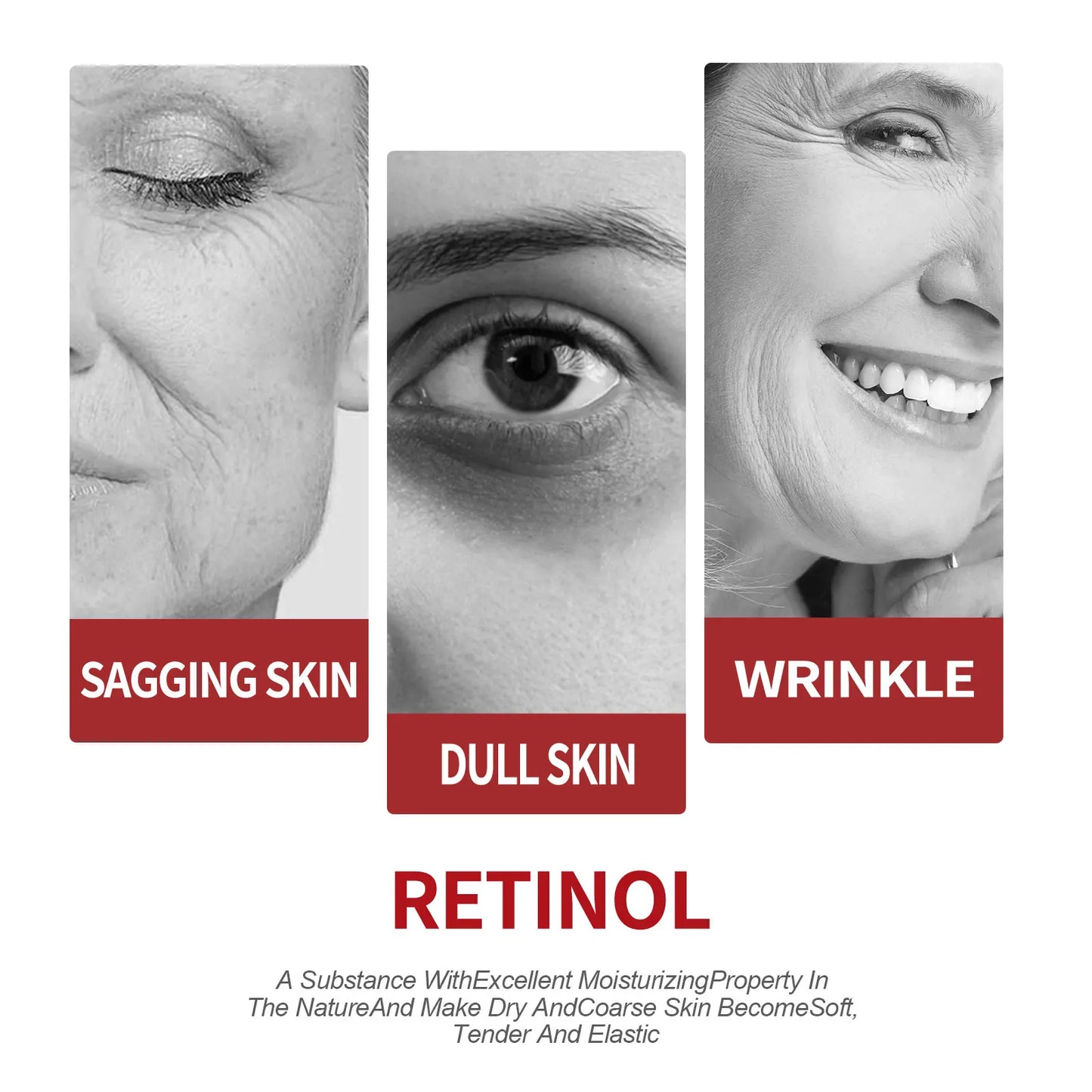 Retinol anti Aging Face Cream Collagen Hyaluronic Acid Moisturizing Skin Cream Wrinkles Removal Skin Care Products 30G