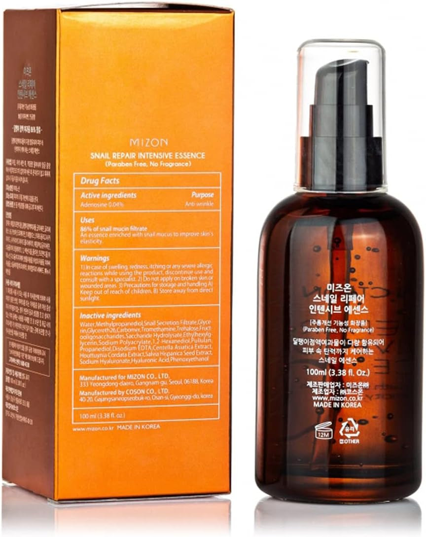 [] Essenza Riparazione Intensiva Con Estratto Di Lumaca (100Ml) Estratto Rivitalizzante Di Bava Di Lumaca {Snail Repair Intensive Essence}