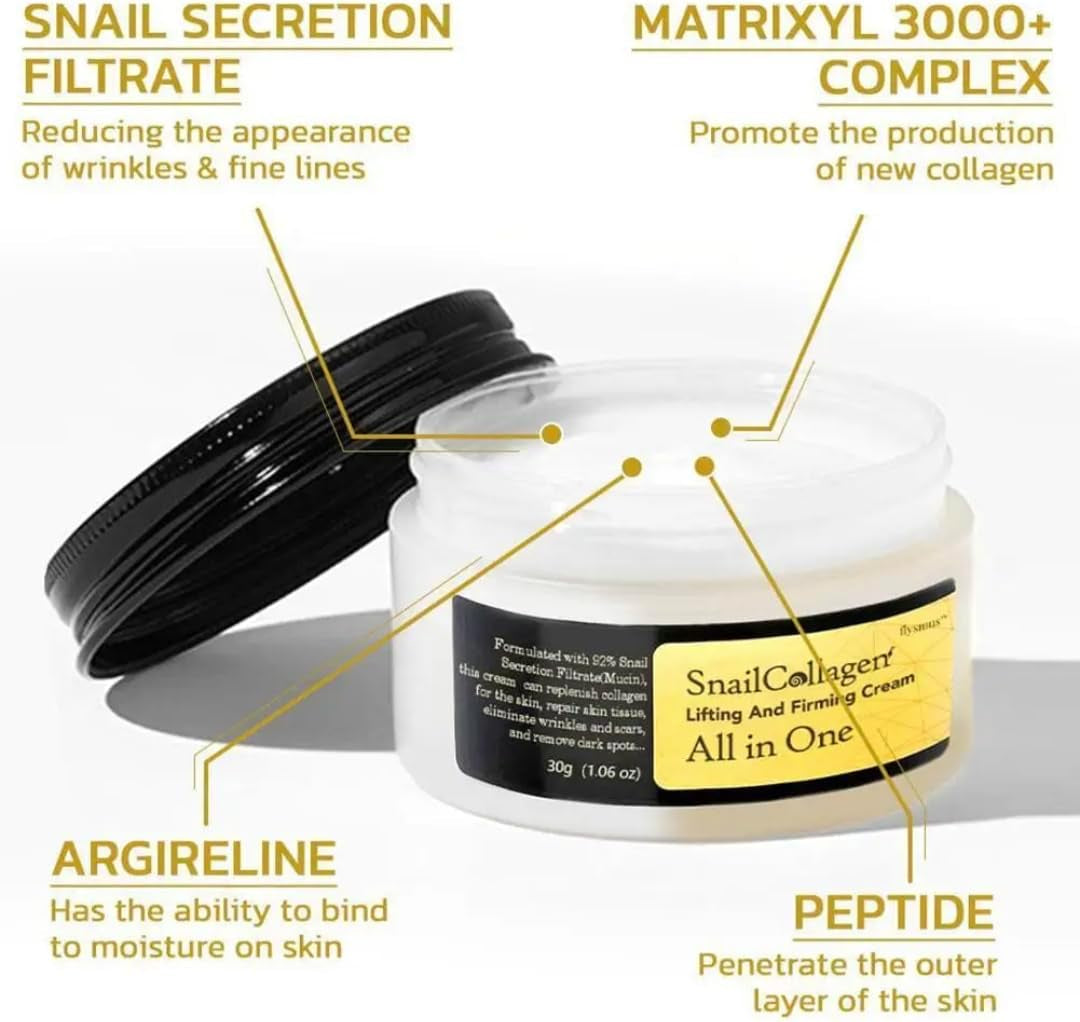 Snail Collagen All in One Repair Moisturising Cosmetic Face Cream 30G