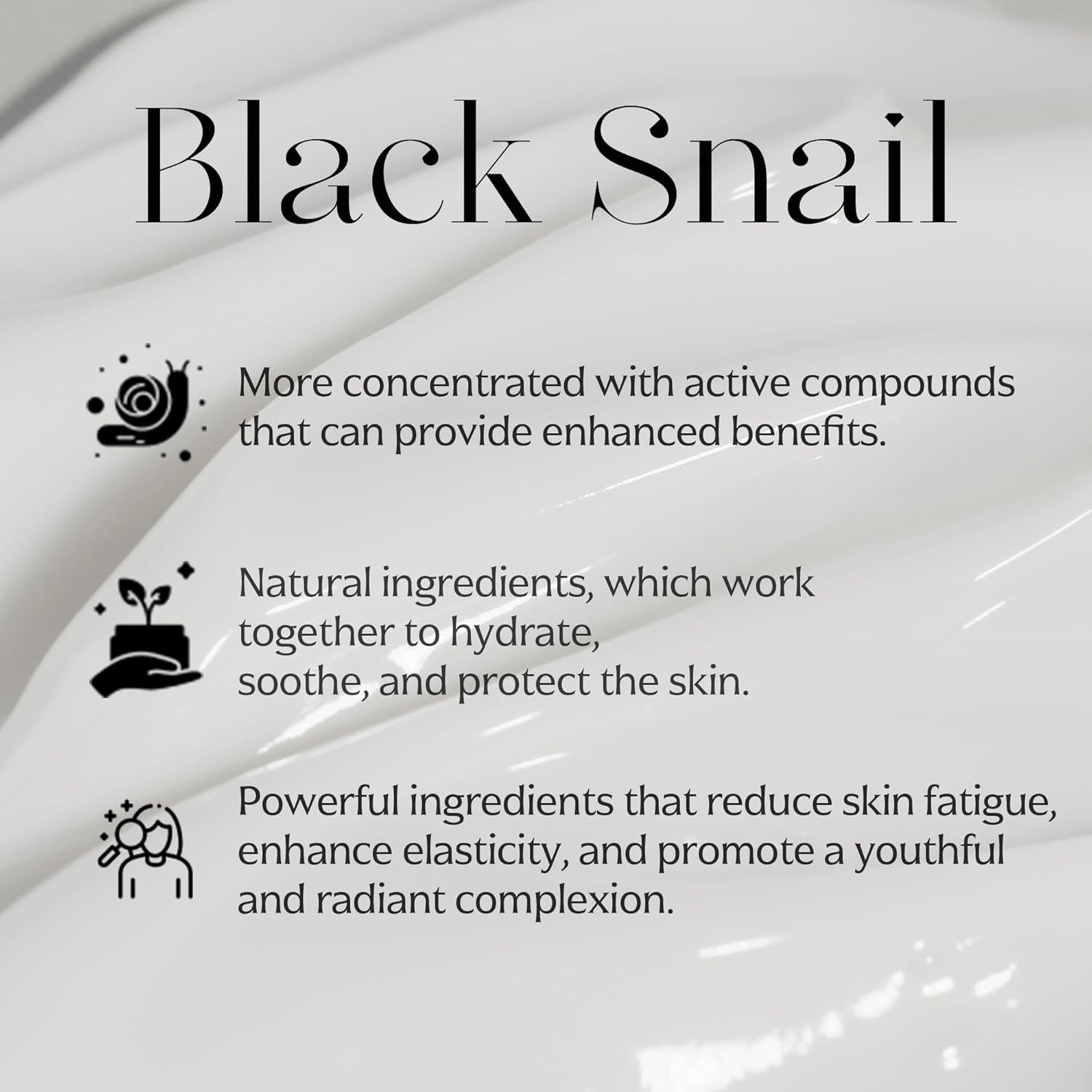 [] Crema Alla Bava Di Lumaca Nera (35Ml) Crema Premium; Trattamento Anti-Invecchiamento; Cosmetico Coreano Con Estratti Di Piante E Mucina Di Lumaca Nera (All in One Black Snail Cream)