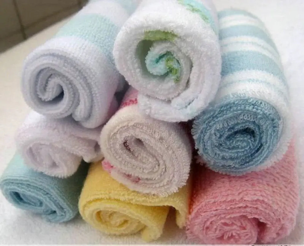 2017 Brand New 8Pcs New Soft Baby Kids Children Infant Toddler Newborn Boy Girl Bath Towel Lovely Soft Washcloth Wipe