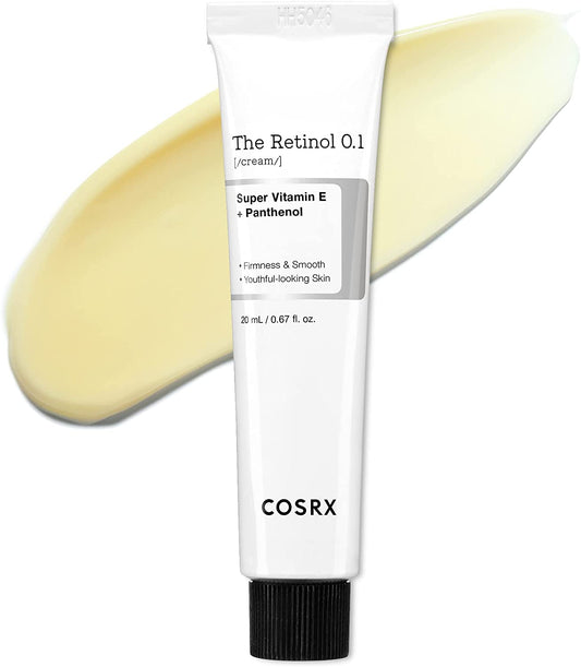 Retinol 0.1% Cream, 0.67 Oz, Crème Anti-Âge Pour Les Yeux Et Le Cou Avec Traitement Rétinoïde Pour Raffermir La Peau, Réduire Les Rides, Les Ridules Et Les Signes De Vieillissement
