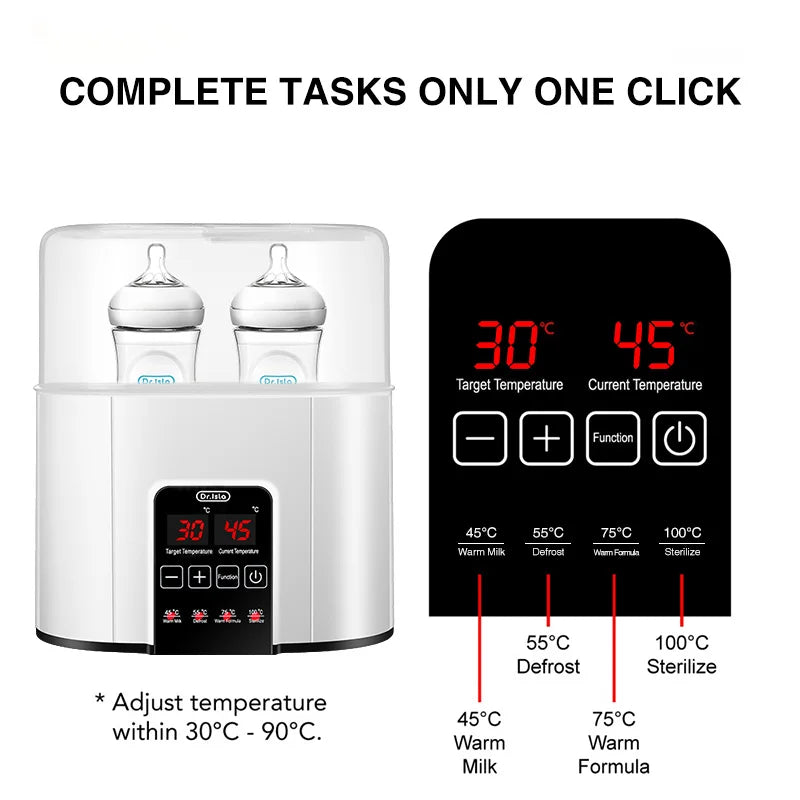 Baby Bottle Warmer Multi Function Fast Baby Accessories Food Heater Milk Warmer Steriliser with Accurate Temperature Control