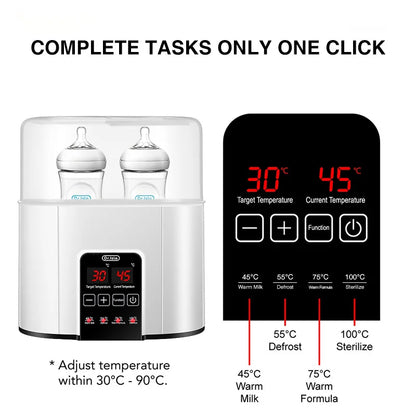 Baby Bottle Warmer Multi Function Fast Baby Accessories Food Heater Milk Warmer Steriliser with Accurate Temperature Control