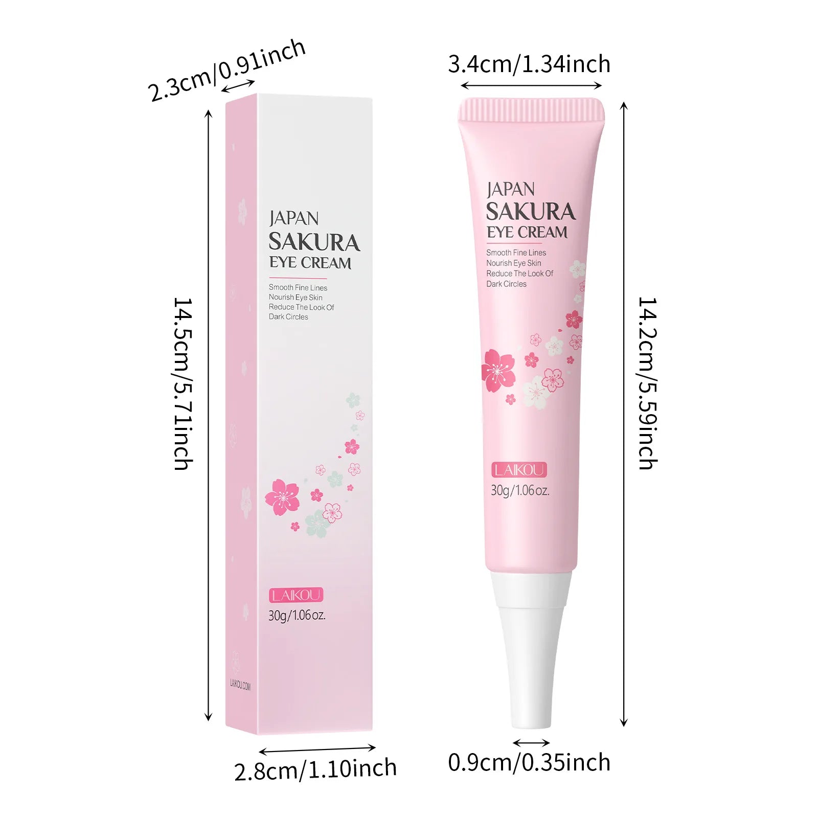 Japan Sakura Eye Cream 30G anti Aging Dark Circle Removal Moisturizing Wrinkle Reduction Eye Treatment for Women Men Cosmetics