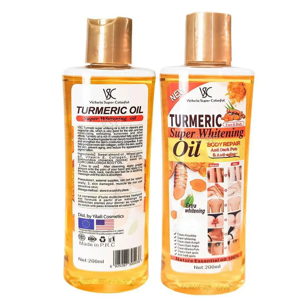 Turmeric Essential Oil Facial Body Massage Oil Moisturizing Diffuser Aromatherapy Brightening Smoothing Body Face Skin Care 200M