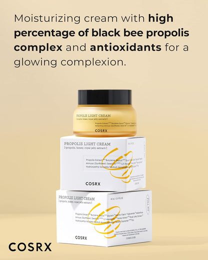 Glowing Honey Skin Duo- Propolis 73.5% Ampoule + Propolis 64.5% Cream, Ultimate Glow Boosting Set for Dry and Sensitive Skin, Honey Radiance, Korean Skin Care
