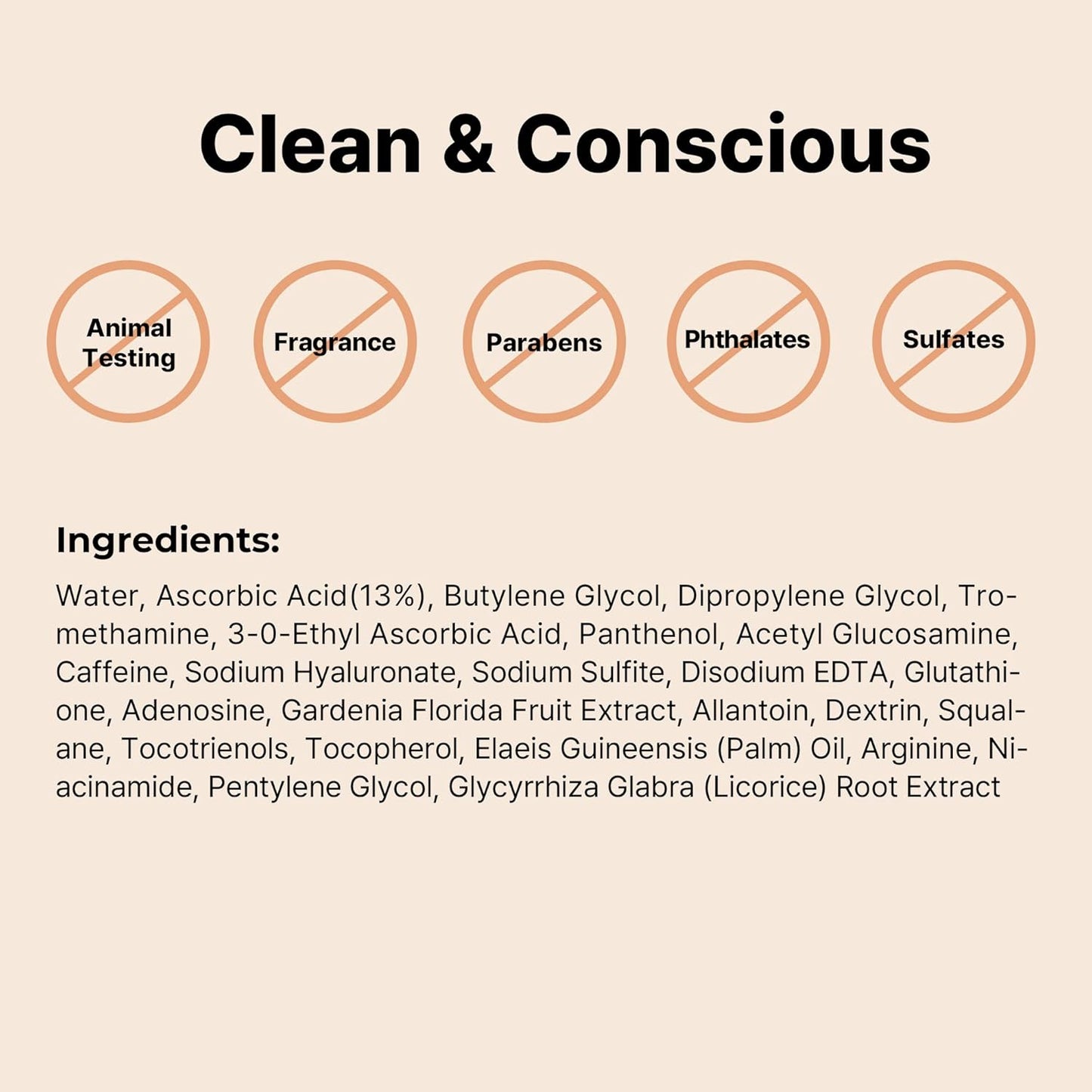 Pure Vitamin C 13% Serum with Vitamin E & Hyaluronic Acid, Siero Viso Illuminante E Idratante per Linee Sottili, Tono Della Pelle Irregolare E Pelle Spenta, 0,67Fl.Oz/20Ml, Korean Skincare