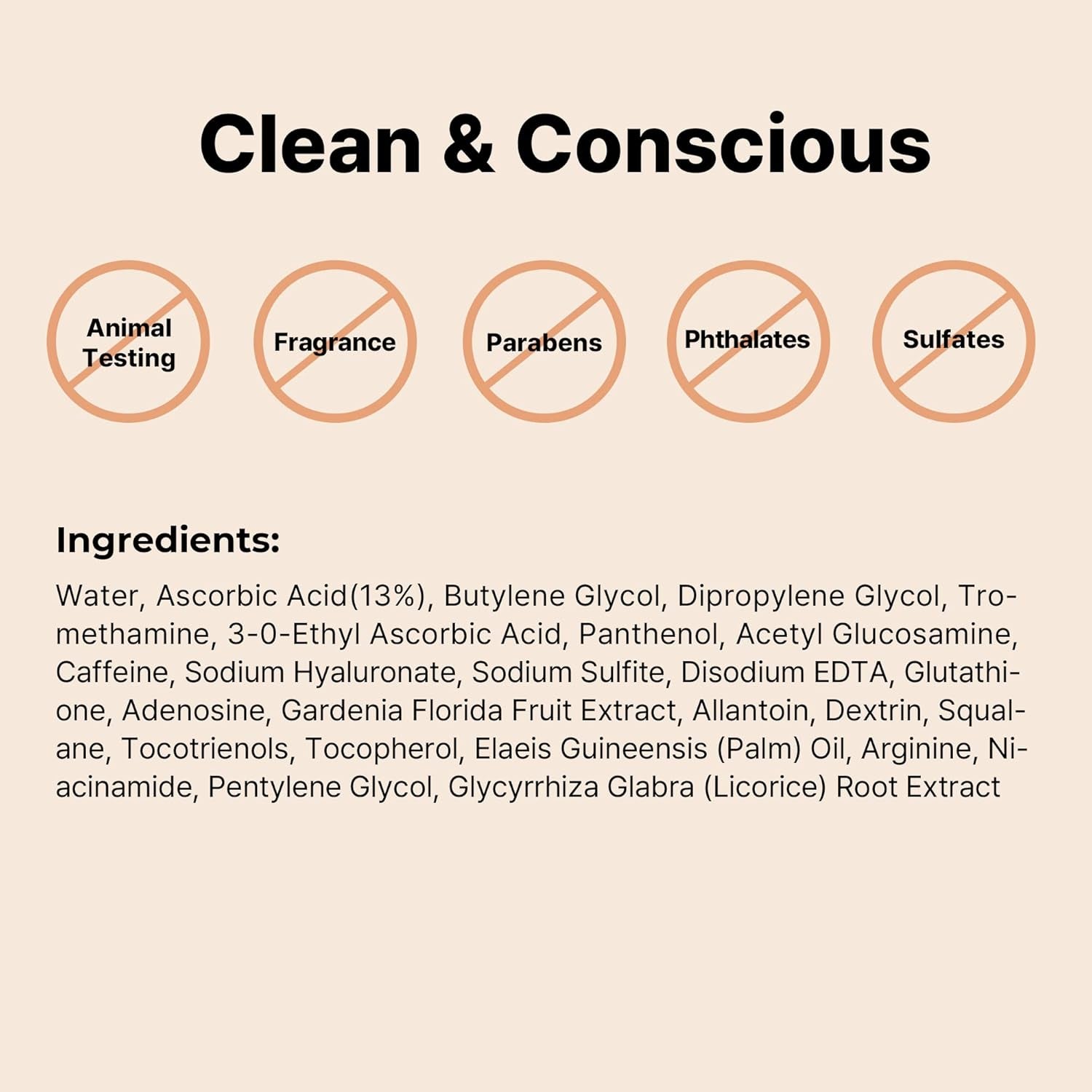 Pure Vitamin C 13% Serum with Vitamin E & Hyaluronic Acid, Siero Viso Illuminante E Idratante per Linee Sottili, Tono Della Pelle Irregolare E Pelle Spenta, 0,67Fl.Oz/20Ml, Korean Skincare