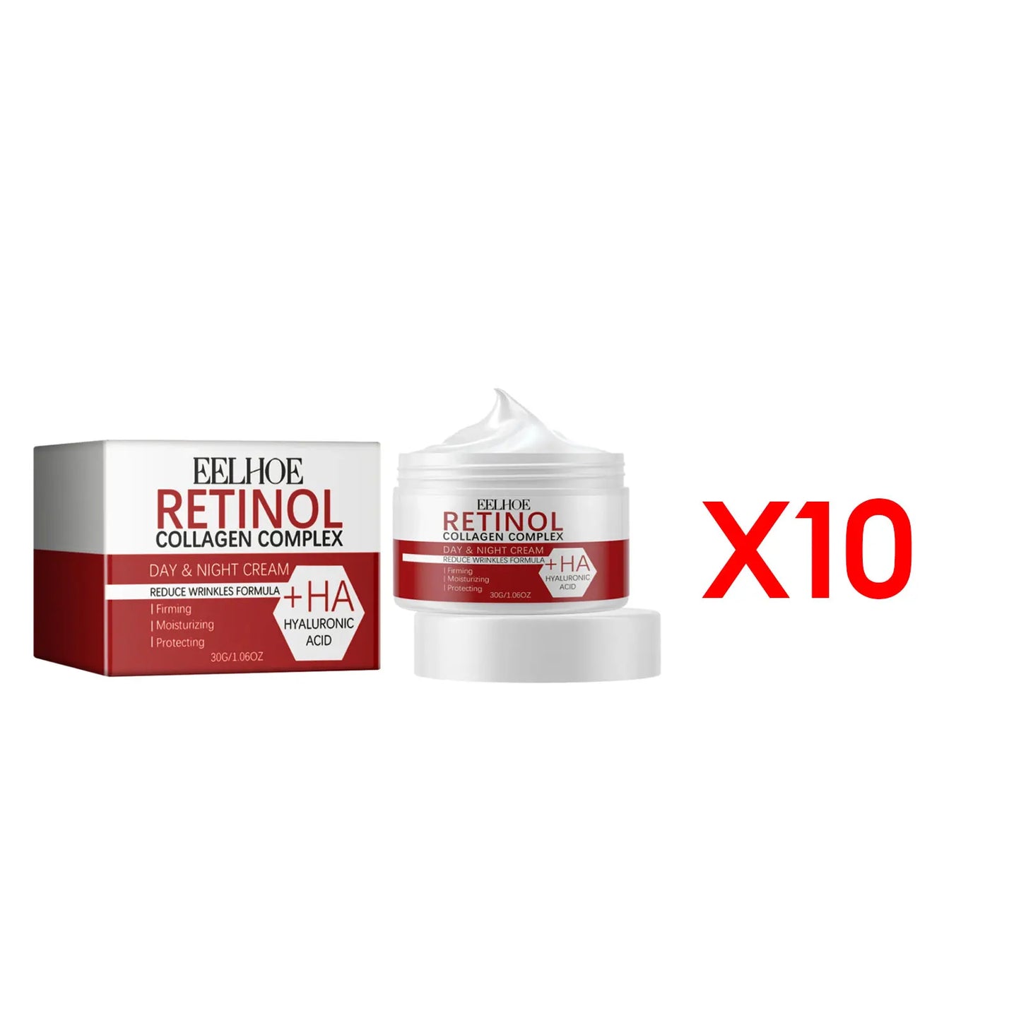 Retinol anti Aging Face Cream Collagen Hyaluronic Acid Moisturizing Skin Cream Wrinkles Removal Skin Care Products 30G
