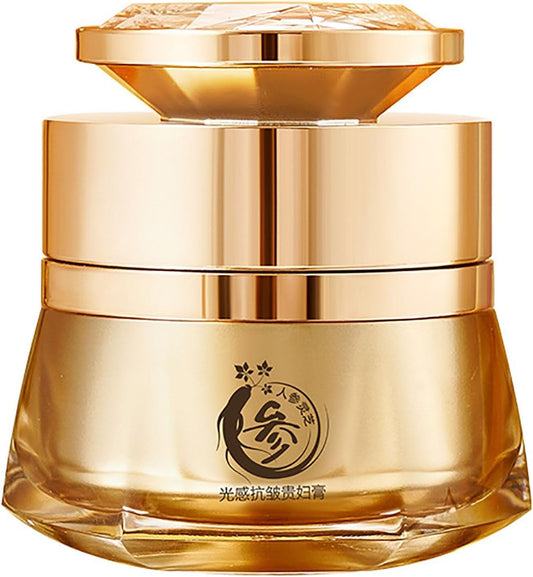 Ginseng Ganoderma Anti-Wrinkle Cream, anti Wrinkle Ginseng Face Cream, Ginseng anti Wrinkle Cream, Tightening Sagging Skin Reduce Fine Lines (1Pcs)