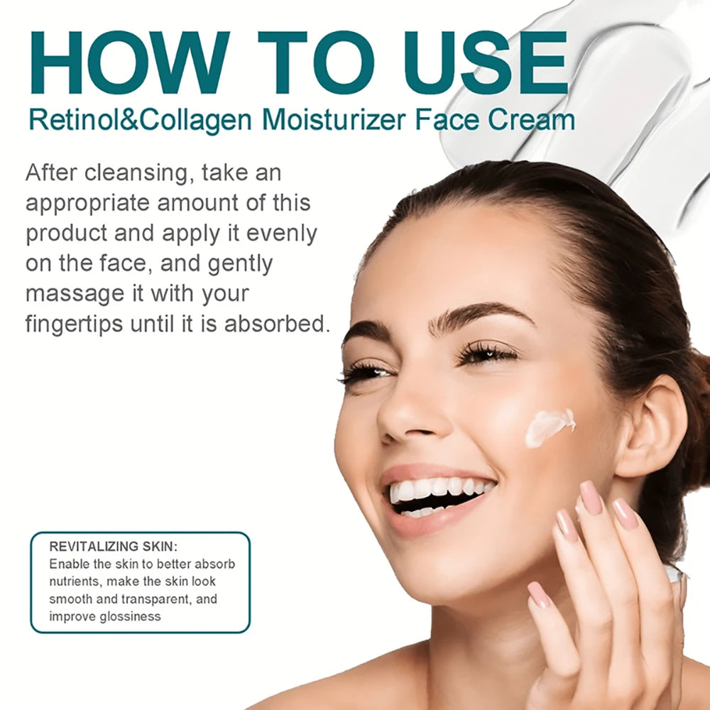 Retinol Firming Face Cream Lifting Neck Anti-Aging Remove Wrinkles Night Day Cream Moisturizing Facial Serum Body Skin Care
