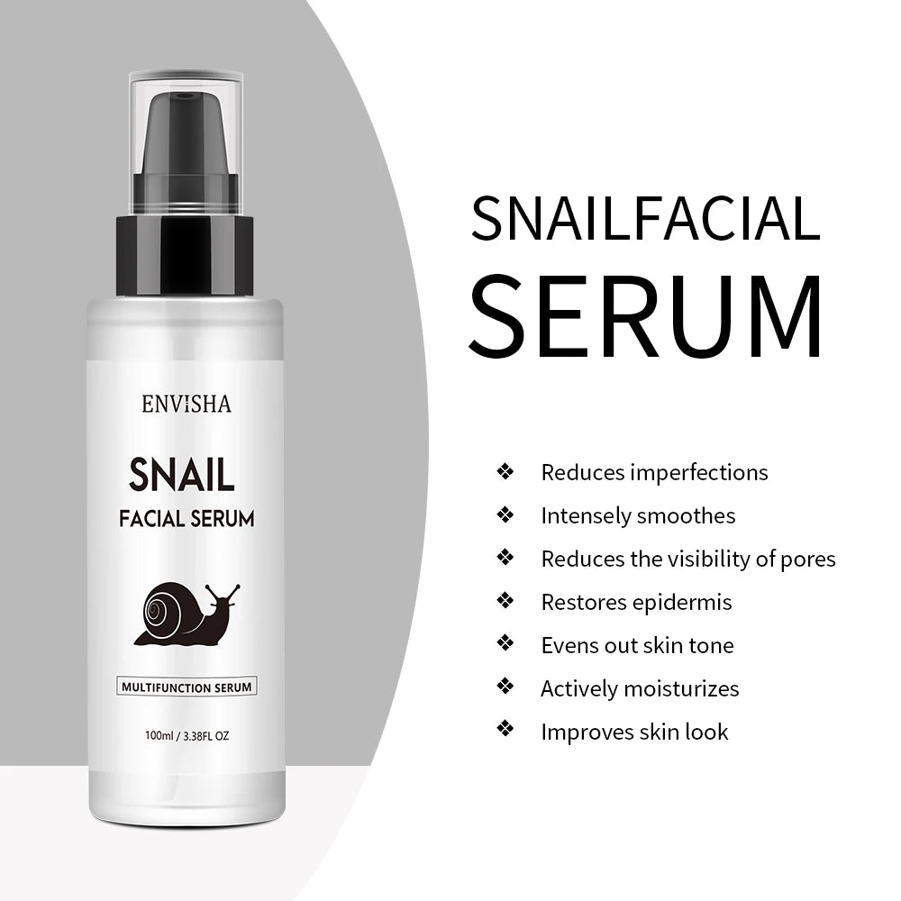 Snail Collagen Face Serum Facial Skin Care Anti-Aging Wrinkle Moisturizing Whitening Firming Skin Essence Shrink Pores