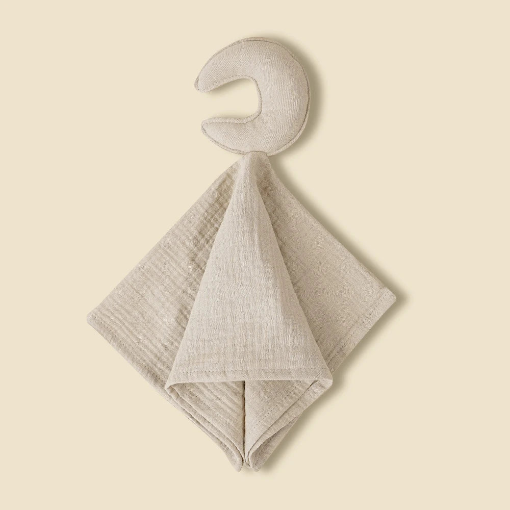New Plain Colour Star&Moon Model 40*40CM Super Skin-Friendly Pure Cotton Baby Sleep Soothing Towel &Toy