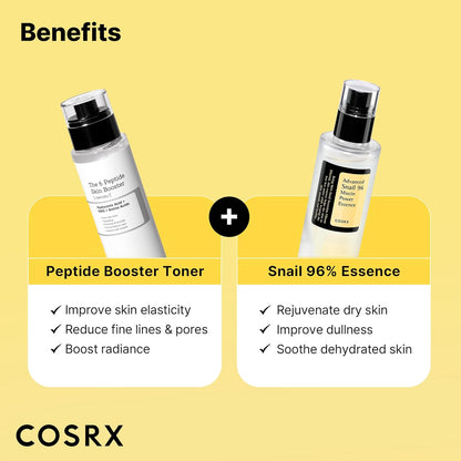 Snail Mucin 96% Peptide Booster Set - Amazon Exclusive - Korean Skin Care, Gift Sets, Skin Care Sets for Women, Advanced Snail Mucin Serum, Face Serum