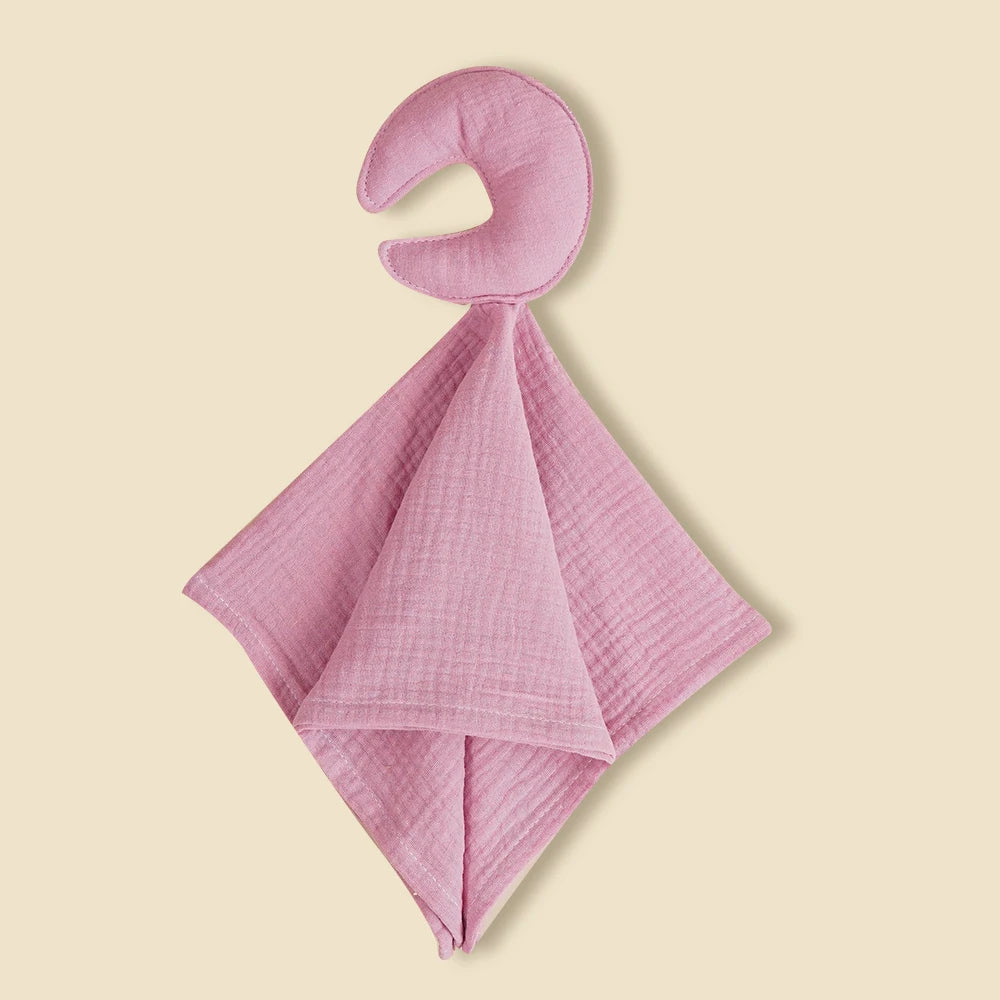 New Plain Colour Star&Moon Model 40*40CM Super Skin-Friendly Pure Cotton Baby Sleep Soothing Towel &Toy