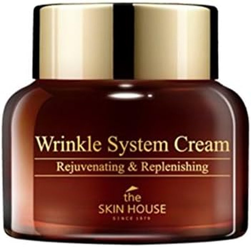 , Wrinkle System Cream Rejuvenating & Replenishing - Crema Rassodante Antirughe, 50 Ml, Realizzata in Corea Del Sud