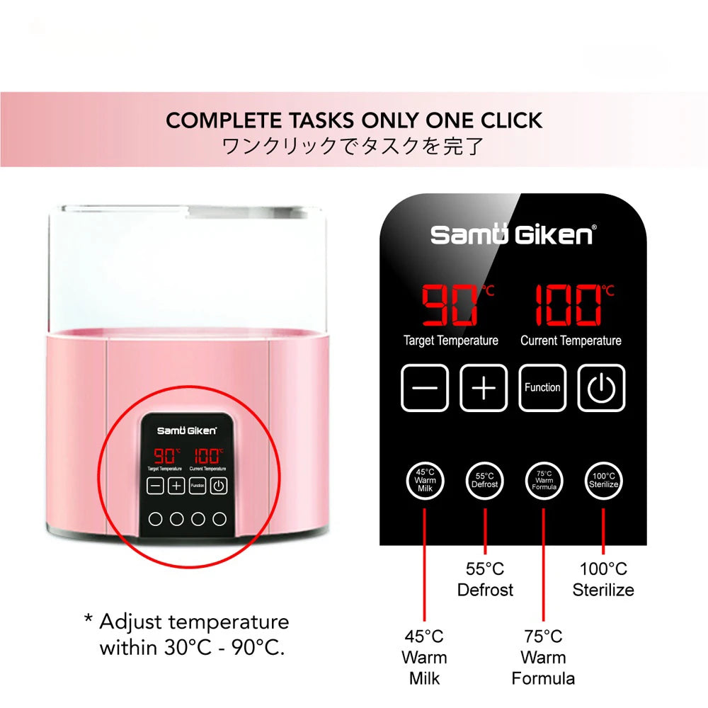 Baby Bottle Warmer Multifunction Fast Baby Accessories Food Heater Milk Warmer Steriliser with Accurate Temperature Control