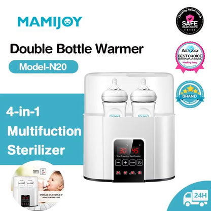 Baby Bottle Warmer Multifunction Fast Baby Accessories Food Heater Milk Warmer Steriliser with Accurate Temperature Control