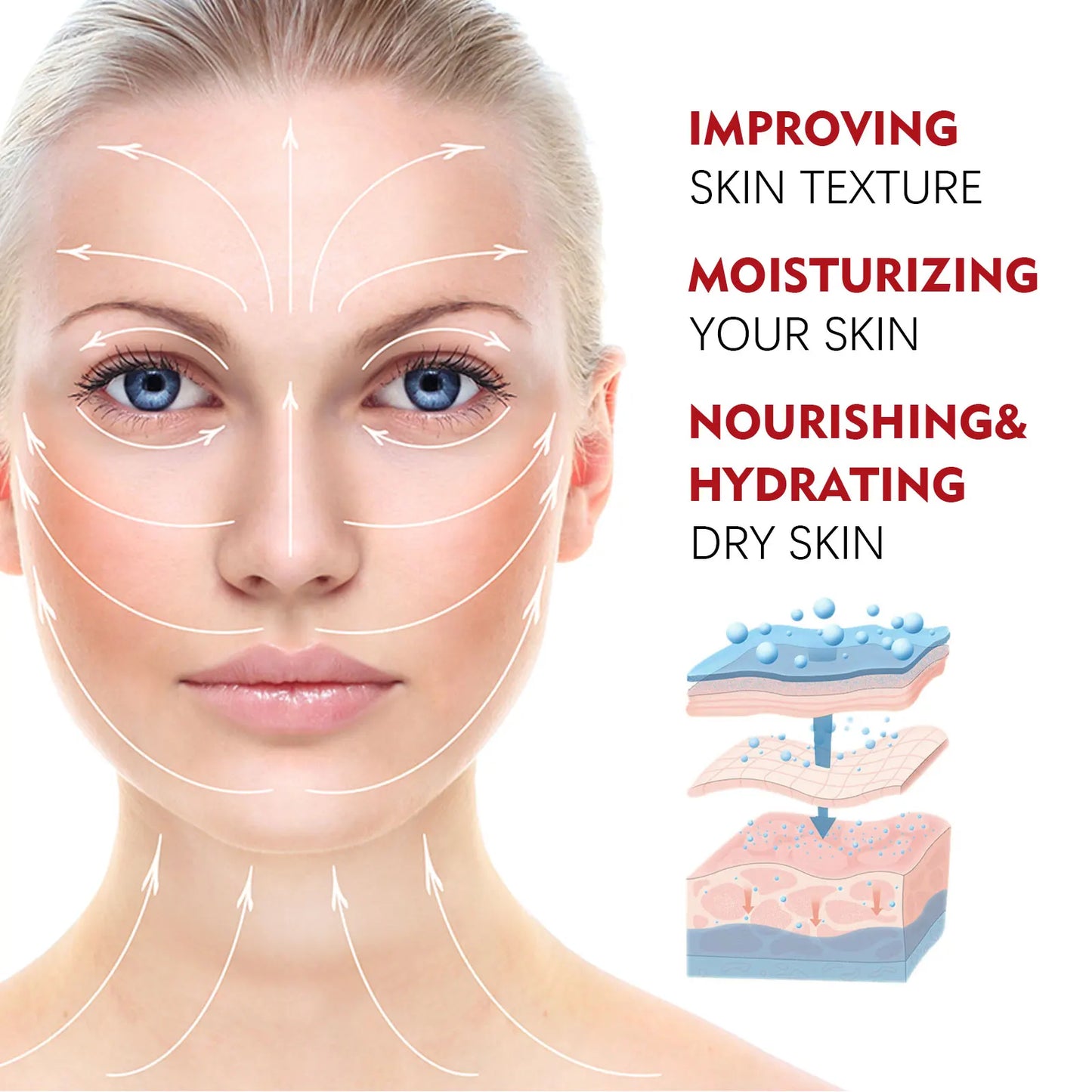 Retinol anti Aging Face Cream Collagen Hyaluronic Acid Moisturizing Skin Cream Wrinkles Removal Skin Care Products 30G
