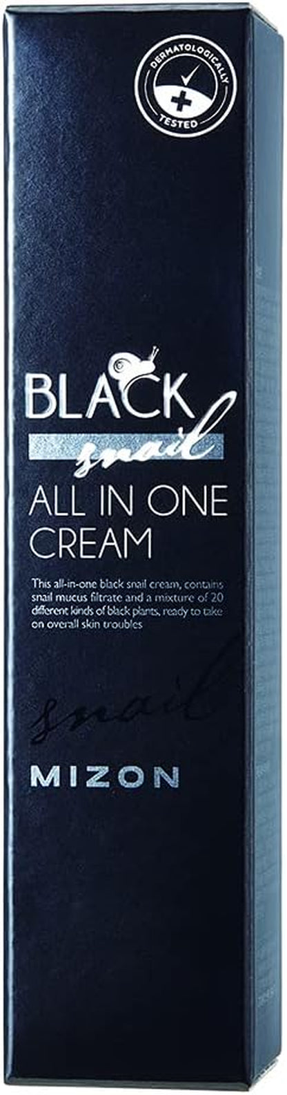 [] Crema Alla Bava Di Lumaca Nera (35Ml) Crema Premium; Trattamento Anti-Invecchiamento; Cosmetico Coreano Con Estratti Di Piante E Mucina Di Lumaca Nera (All in One Black Snail Cream)