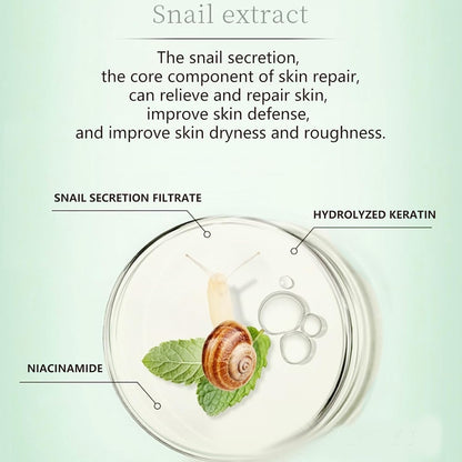 Snail Mucin Oil (60Ml) All in One Advanced Skin Repair Hydrating Serum, Snail Secretion Filtrate 96% & Hyaluronic Acid, Skincare, Animal Testing Free