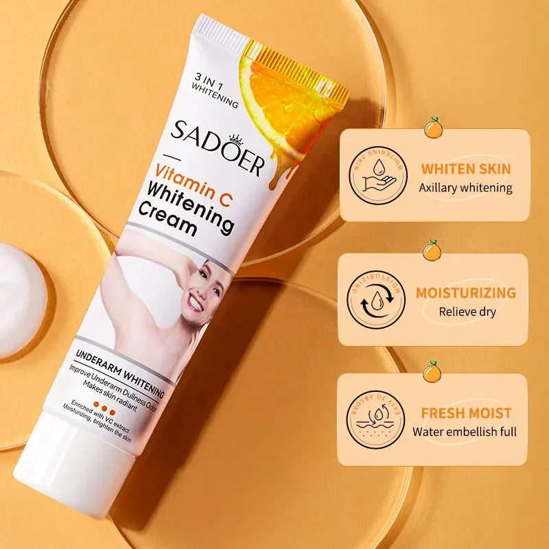 Vitamin C Body Lotion Moisturizing Armpit Body Care Nourishing anti Drying Tender Smooth Exfoliating Creams Skin Care