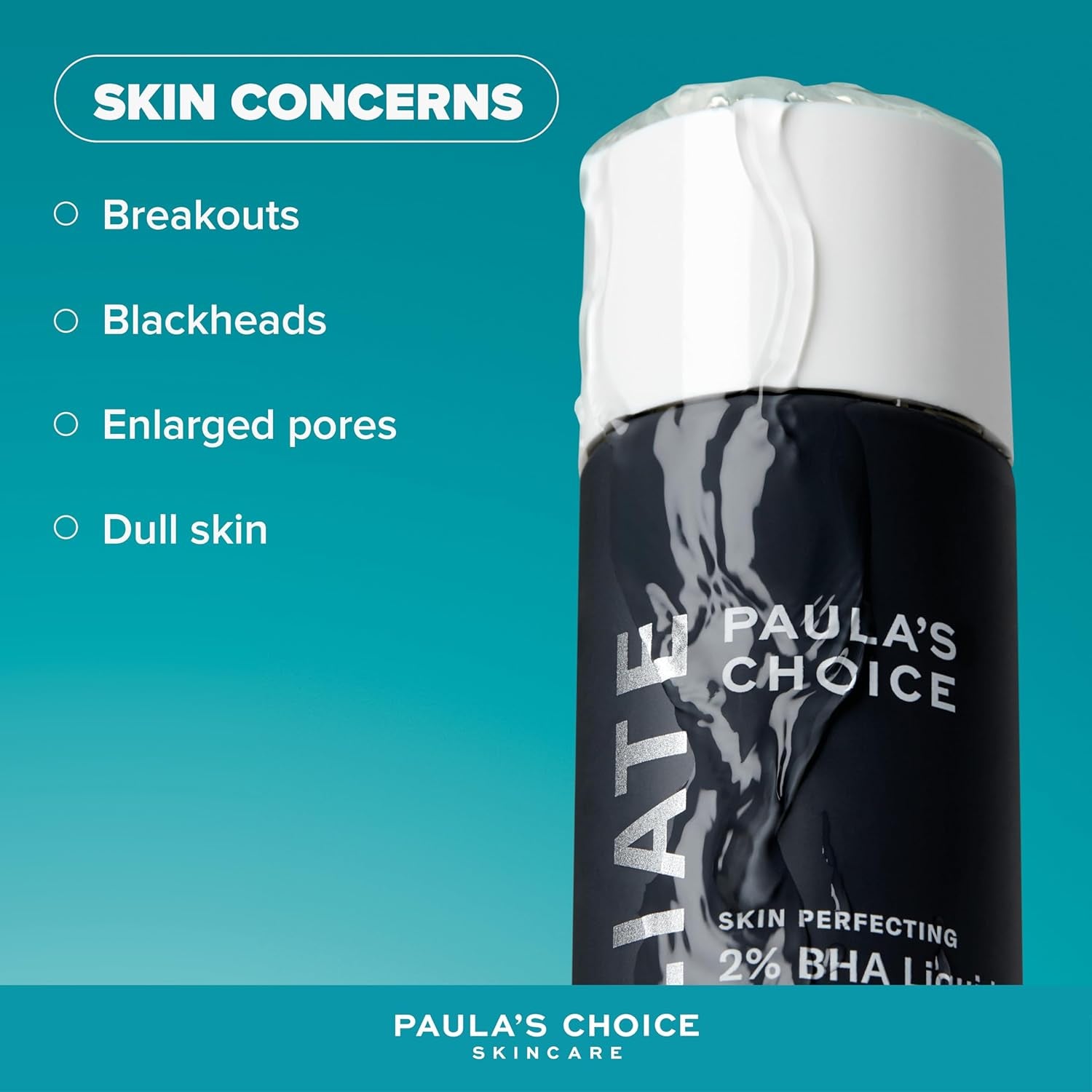 SKIN PERFECTING 2% BHA Esfoliante Liquido - Peeling Viso Con Acido Salicilico - Combatte Imperfezioni, Punti Neri & Brufoli - Ridurre I Pori - Pelli Miste O Grasse - 118 Ml