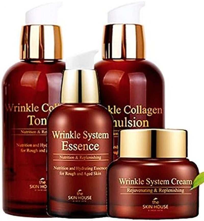 , Wrinkle System Cream Rejuvenating & Replenishing - Crema Rassodante Antirughe, 50 Ml, Realizzata in Corea Del Sud