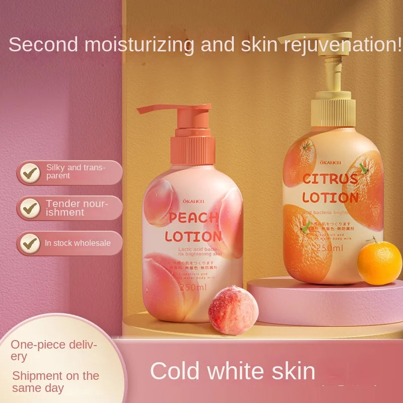 250Ml Niacinamide Body Milk Pomelo Citrus Lactic Acid Bacteria Brightening Body Cream Soft and Moisturizing Body Care
