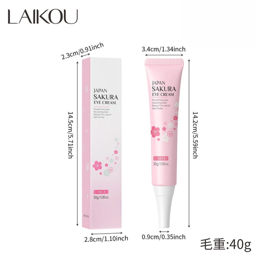 Japan Sakura Eye Cream 30G anti Aging Dark Circle Removal Moisturizing Wrinkle Reduction Eye Treatment for Women Men Cosmetics