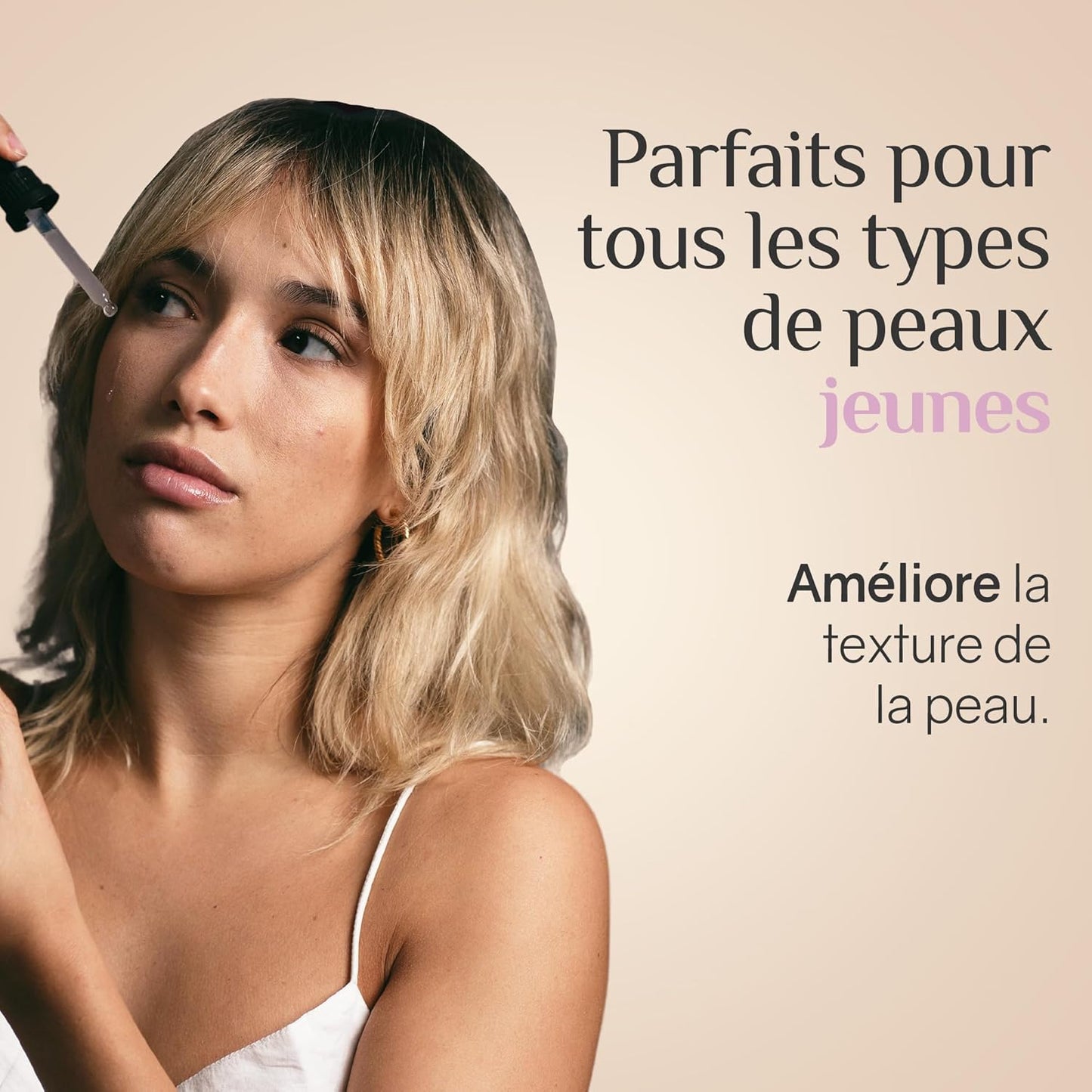Sérum Visage Avec Bakuchiol, Le Rétinol Végétal. Serum anti Rides Concentré Pour Femmes, Améliore La Texture De La Peau. Avec De L’Acide Hyaluronique, Convient Aux Peaux Sensibles