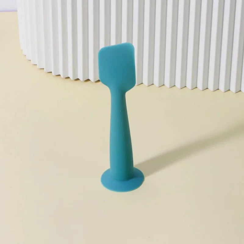 Baby Diaper Cream Applicator Silicone Scraper Scraper Butt Spatula Applicator with Suction Cup Silicone Applicator Care Tool