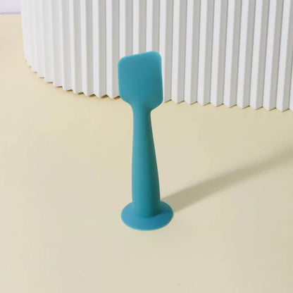 Baby Diaper Cream Applicator Silicone Scraper Scraper Butt Spatula Applicator with Suction Cup Silicone Applicator Care Tool