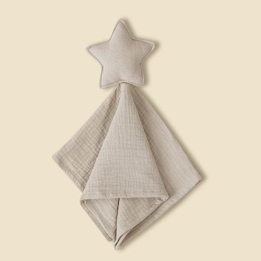 New Plain Colour Star&Moon Model 40*40CM Super Skin-Friendly Pure Cotton Baby Sleep Soothing Towel &Toy